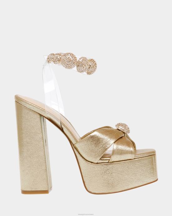 Frauen Betsey Johnson Mason Gold Schuhe ZJFF112