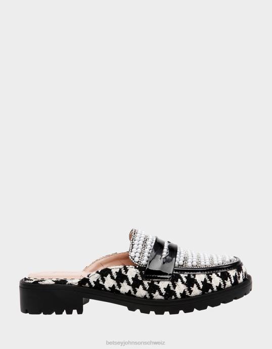 Frauen Betsey Johnson Ronin Schwarz-Weiss Schuhe ZJFF177