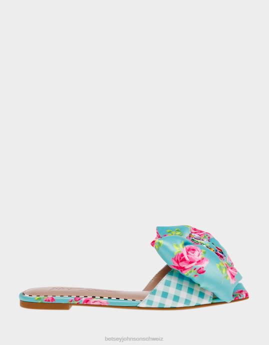 Frauen Betsey Johnson daisyy-g blau-multi Schuhe ZJFF121