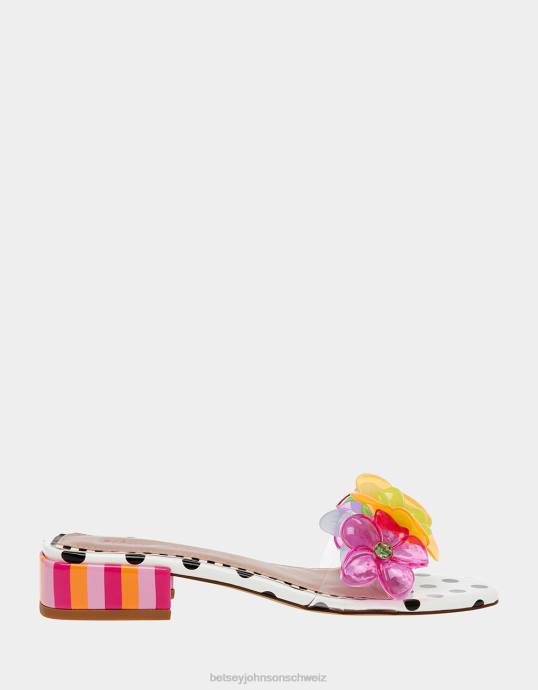 Frauen Betsey Johnson journi schwarz/polka/dot Schuhe ZJFF114