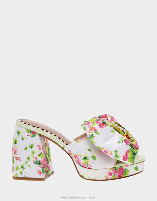 Frauen Betsey Johnson möglich weiß-multi Schuhe ZJFF8