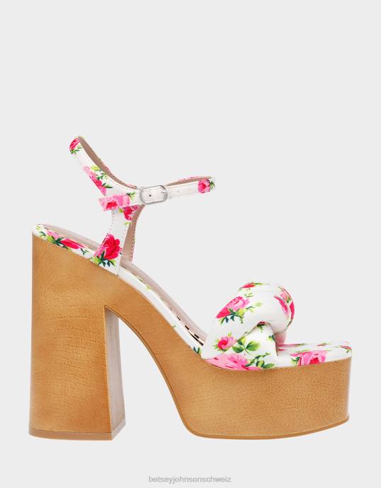 Frauen Betsey Johnson mandee weiß-multi Schuhe ZJFF120