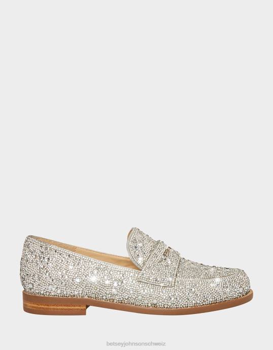 Frauen Betsey Johnson aron Silber Schuhe ZJFF16