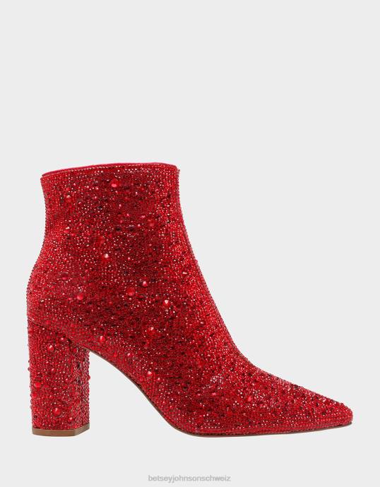 Frauen Betsey Johnson Cady Rot Schuhe ZJFF21