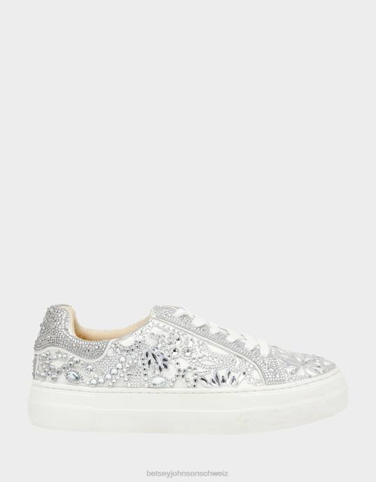 Frauen Betsey Johnson reily Weiss Schuhe ZJFF194