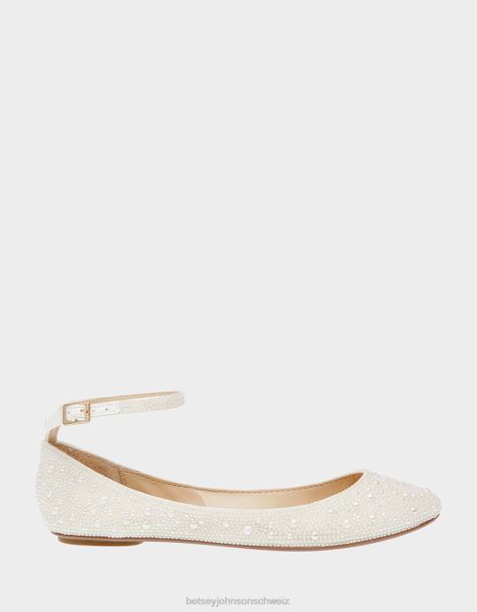 Frauen Betsey Johnson As Elfenbein Schuhe ZJFF132