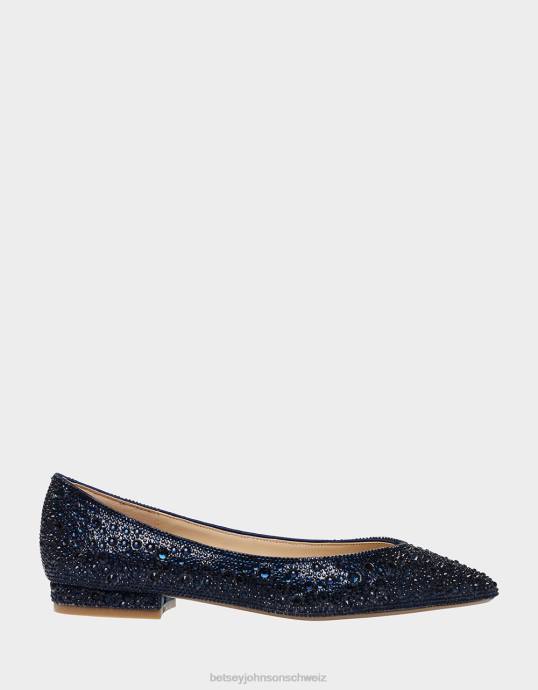 Frauen Betsey Johnson jd-jude Marine Schuhe ZJFF161