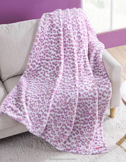 Frauen Betsey Johnson Decke mit Leopardenmuster multi Zubehör ZJFF422