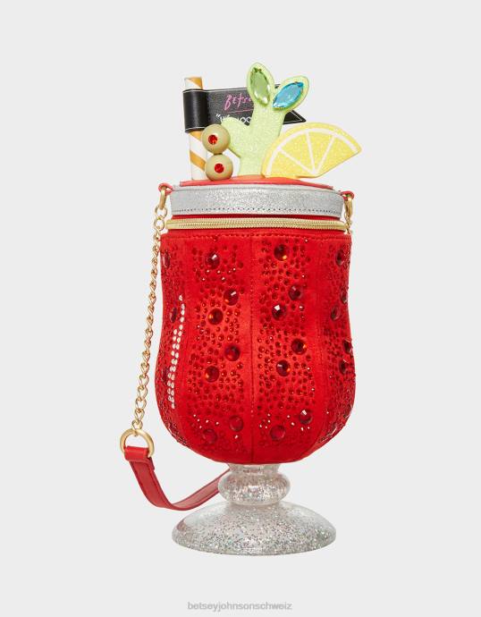 Frauen Betsey Johnson Kitsch Bloody Mary Rot Zubehör ZJFF212