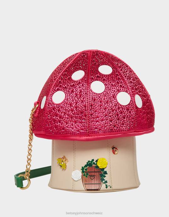Frauen Betsey Johnson Kitsch, ich liebe dich so, Umhängetasche multi Zubehör ZJFF221