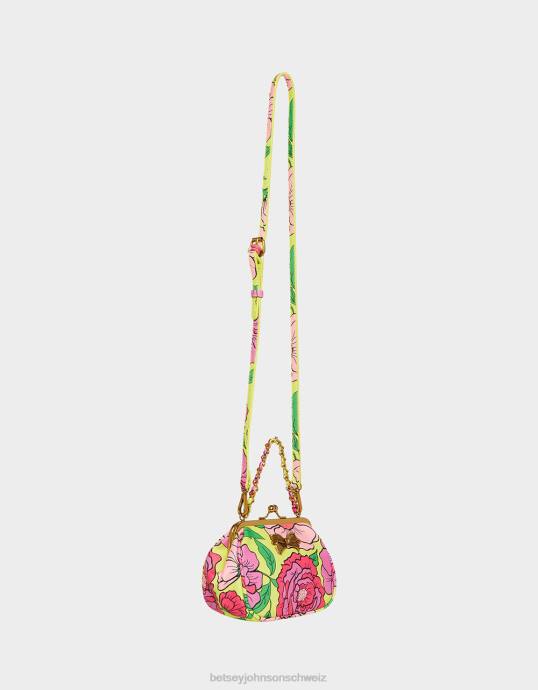 Frauen Betsey Johnson Lil' Nugget Kiss Lock-Beutel Blumen- Zubehör ZJFF236