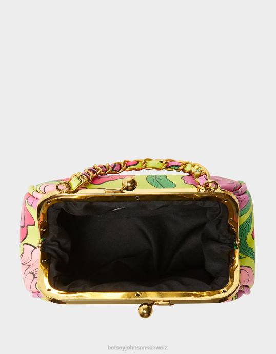 Frauen Betsey Johnson Lil' Nugget Kiss Lock-Beutel Blumen- Zubehör ZJFF236