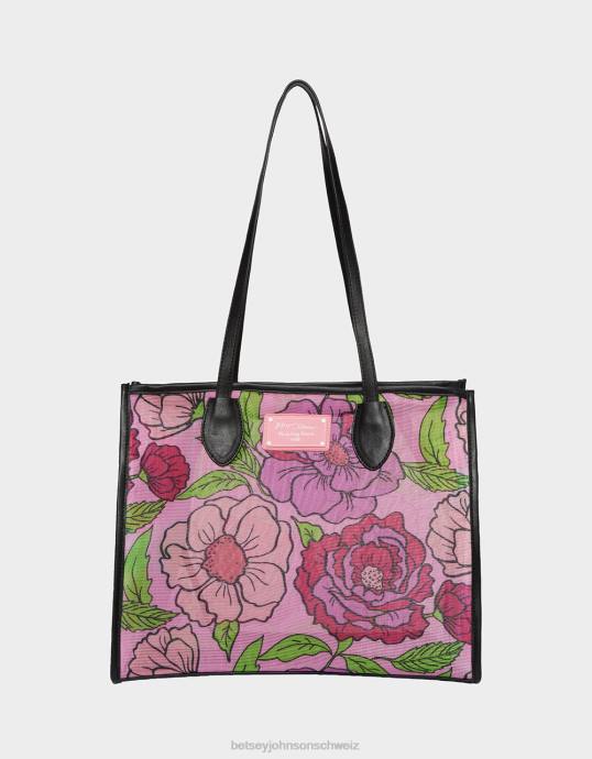Frauen Betsey Johnson Meshin um die Tasche Rosa Zubehör ZJFF232