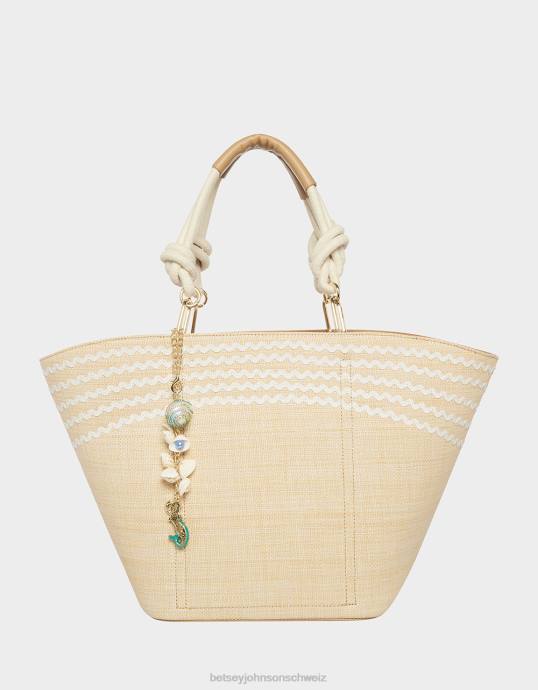 Frauen Betsey Johnson Shell-Yeah-Tasche natürlich Zubehör ZJFF248