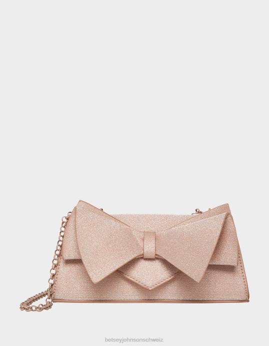 Frauen Betsey Johnson Wandelbare Tasche mit eckiger Schleife Sekt Zubehör ZJFF249
