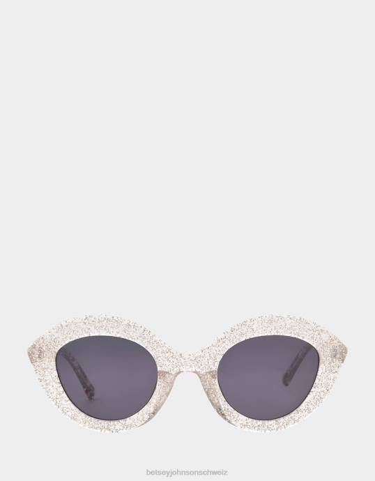 Frauen Betsey Johnson Alles was glänzt Sonnenbrillen klar Zubehör ZJFF378