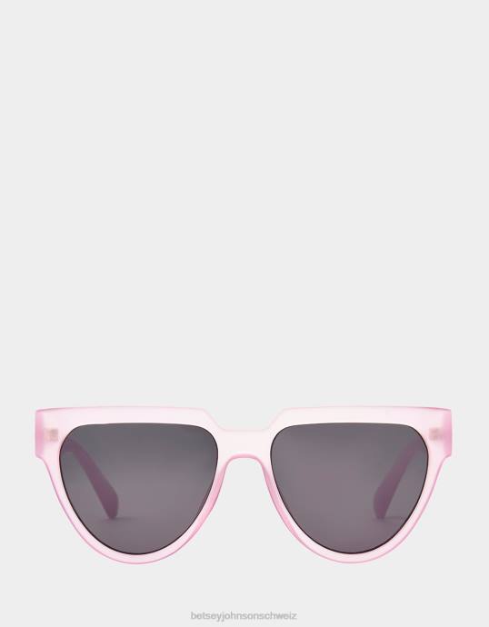 Frauen Betsey Johnson Beweis-positive Sonnenbrille Rosa Zubehör ZJFF395