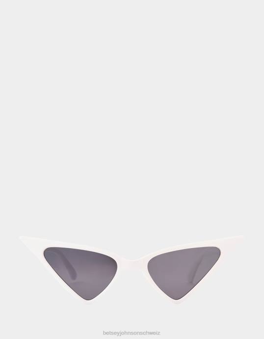 Frauen Betsey Johnson Future Play-Sonnenbrille Weiss Zubehör ZJFF372