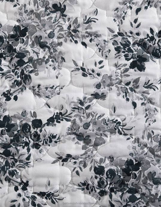 unisex Betsey Johnson Bettwäsche-Set für Queen-Size-Betten mit Weinreben-Blumenmuster Schwarz Zubehör ZJFF415