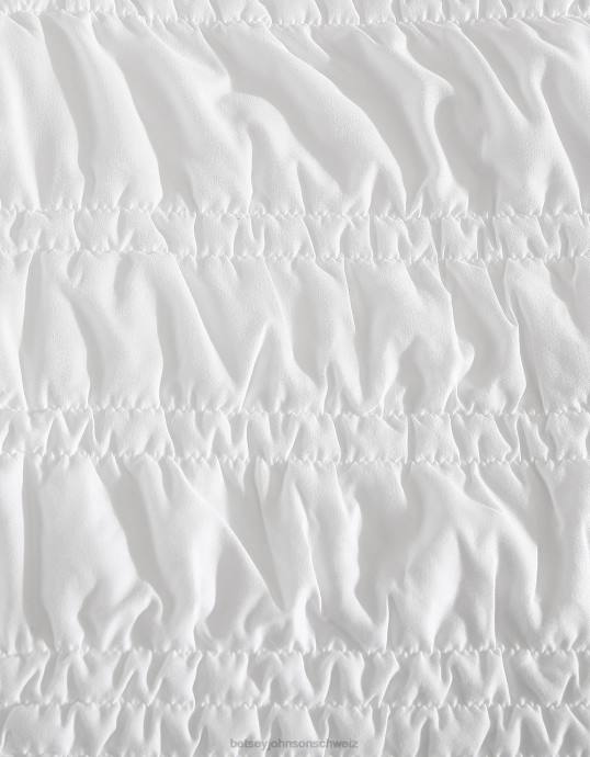 unisex Betsey Johnson Boudoir-Bettbezug-Set aus massivem Weiß für King-Size-Betten multi Zubehör ZJFF420