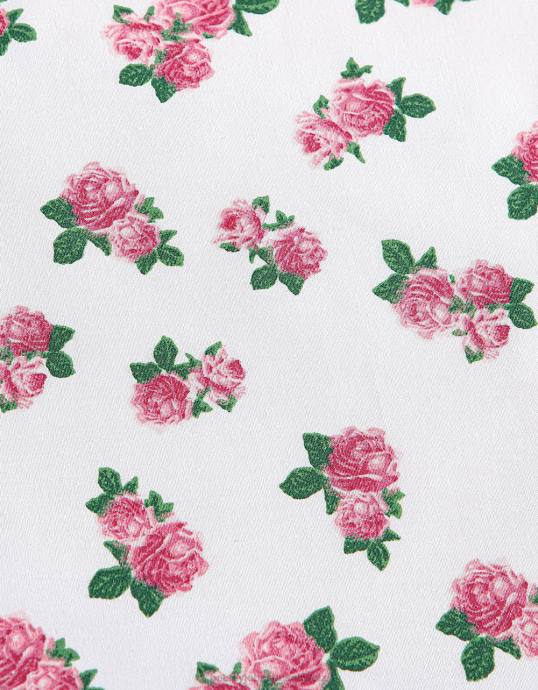 unisex Betsey Johnson Komplettes Bettlaken-Set mit winzigen rosa Rosen multi Zubehör ZJFF402