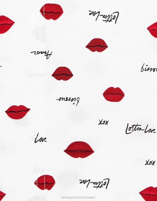 unisex Betsey Johnson Love Lips Red Queen Bettlaken-Set multi Zubehör ZJFF396