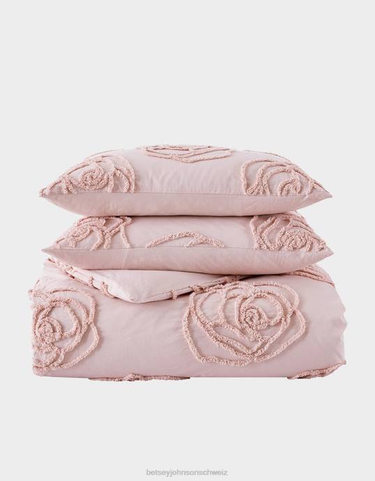 unisex Betsey Johnson Rosa-Rose-Vollkönigin-Bettbezug-Bonusset multi Zubehör ZJFF412