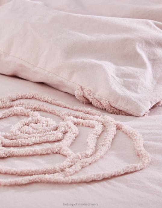 unisex Betsey Johnson Rosa-Rose-Vollkönigin-Bettbezug-Bonusset multi Zubehör ZJFF412