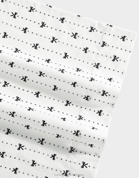 unisex Betsey Johnson Weißes King-Size-Bettlaken-Set mit Nadelstreifenmuster multi Zubehör ZJFF407