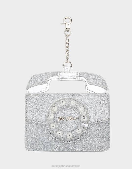 unisex Betsey Johnson kitschige Strass-Telefonkarte Fall Zubehör ZJFF373